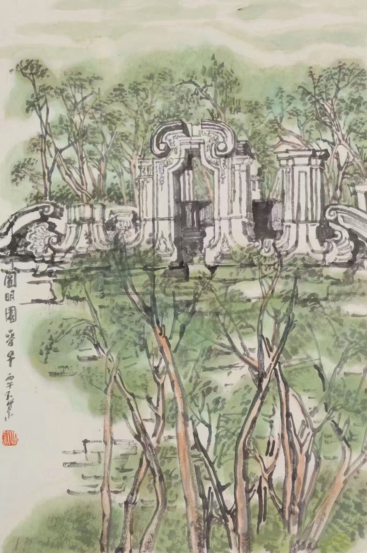 名家鉴赏|中国画坛的巾帼力量:中国女画家协会名誉会长孔紫的艺术人生(图3) 99855b8b26157274efc2488759399d83.jpg
